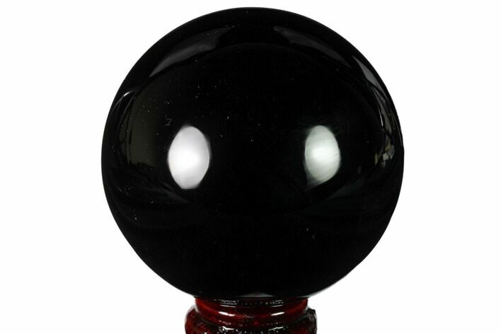 Polished Obsidian Sphere - Mexico #163290